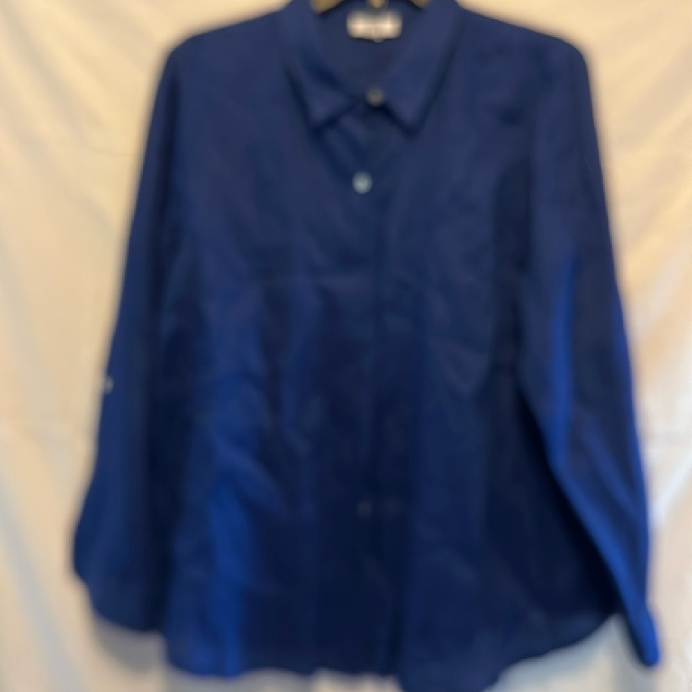 J.jill love linen, button up